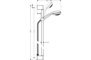 Душевой гарнитур Hansgrohe Crometta 85 Multi 27766000 Unica Crometta - 3