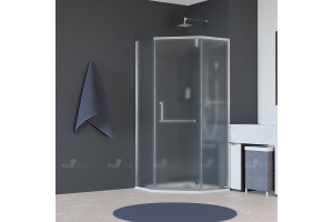 Душевой уголок RGW Hotel HO-084 100х100 профиль хром стекло матовое - 2