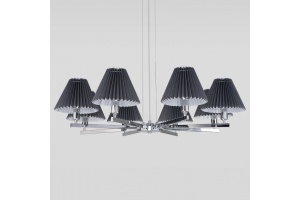 Подвесная люстра Eurosvet Peony 60136/8 хром/графит