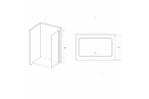 Боковая панель  90*200 RGW Z-15 Хром/Прозрачное/8 мм (TO-15) (Easy)