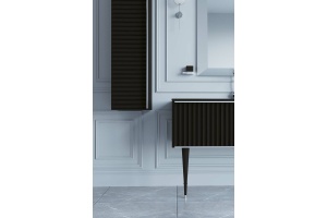 Шкаф - пенал Armadi Art Vallessi Avantgarde Canale 35 подвесной черный - хром - 3