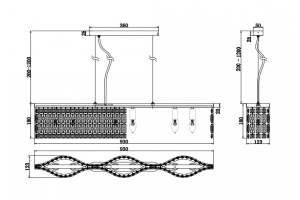 Подвесная люстра Maytoni Dune DIA005PL-06CH - 3