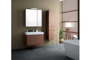 Шкаф-пенал Aquanet Йорк 35 орех - 2