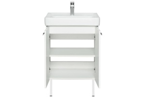 Тумба с раковиной Aquaton Йорк 60 белый-светлое дерево - 2