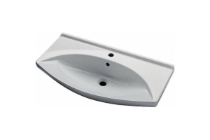 Тумба с раковиной Misty Латте 105 белая глянцевая - 3