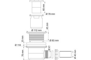 Сифон для поддона Wasserkraft белый - 2