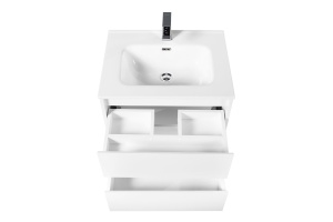 Тумба с раковиной BelBagno Kraft 60 белый матовый - 3