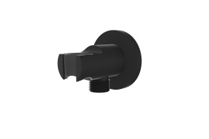 Шланговое подключение Vincea с держателем для душа черный