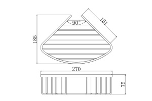 Полка угловая AQUATEK ВЕГА AQ4006CR - 2