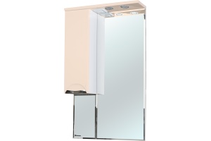Зеркало-шкаф Bellezza Альфа 55 L бежевый
