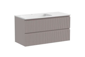 Тумба под раковину Sancos Snob T 100 левая темно-бежевая