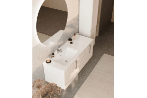 Комплект мебели Sanvit Рольф 120 L белый глянец - 3