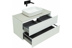 Тумба под раковину Allen Brau Infinity 100 белый матовый - 2