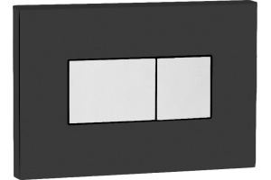 Кнопка смыва OLI Karisma 641017 черная, кнопка хром