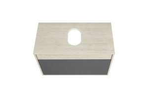 Тумба под раковину Aquaton Лофт Урбан 80 светлое дерево-серый - 3