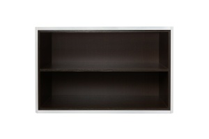 Тумба под раковину открытая Aquaton Брук 80 белый-темное дерево