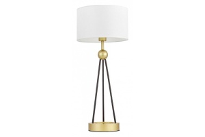 Настольная лампа декоративная LUMINA DECO Belforte LDT 5527 GD+WT