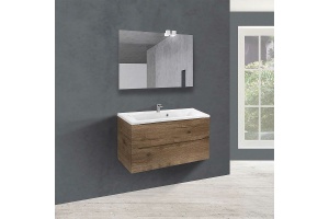 Тумба с раковиной Vincea Mia 90 светлое дерево - 2