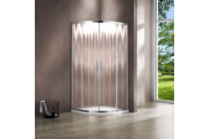 Душевой уголок Vincea Garda VSQ-1G100CH 100x100, профиль хром, стекло шиншилла