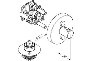 Термостат Kludi Push для душа 388120538 - 2