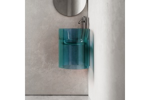 Раковина подвесная Abber Rechteck 42.2х42.2 угловая бирюзовый