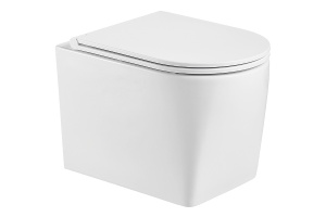 Унитаз подвесной WeltWasser WW NESENBACH 004 GL-WT с сиденьем микролифт белый (10000008265)