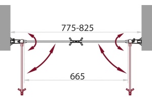 Душевая дверь в нишу BelBagno Sela B 2 80 C Cr - 3