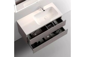 Тумба под раковину Sancos Snob T 100 правая темно-бежевая - 2