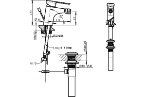 Смеситель Bravat Gina F365104C-ENG для биде - 2