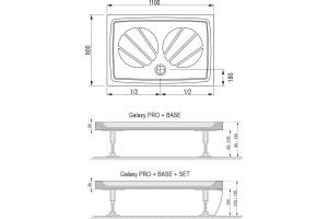 Поддон для душа Ravak Gigant Pro 110x80 - 3