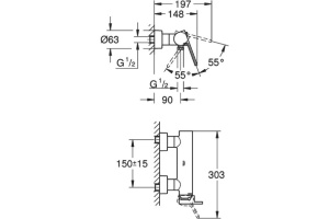 Смеситель Grohe Plus 33577003 для душа - 3