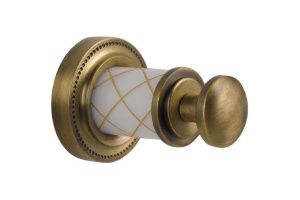 Мыльница настенная Boheme Murano бронза с белым