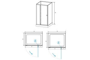 Душевая кабина RGW AN-207 70х70 белая стекло прозрачное - 2