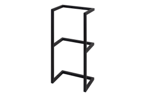 Металлокаркас настенный 630*200 черный  на 2 полки