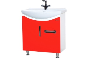 Мебель для ванной Bellezza Лагуна 65 с ящиком, красная - 3