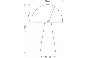 Настольная лампа декоративная Milosh Tendence 0914 0914TL-1GR - 2