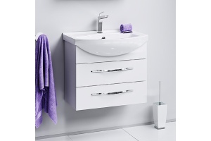 Тумба с раковиной Aqwella Allegro 65 с 2 ящиками - 2