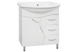 Тумба под раковину Style Line Амелия 75 белый