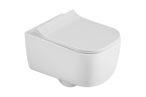 Унитаз подвесной Black&White Universell белый с сиденьем микролифт