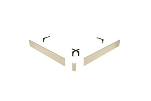 Экран для поддона RGW Acryl N/ST-01 Be 90x90 бежевый