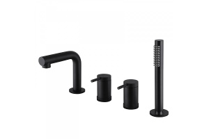 Смеситель на борт ванны ABBER Emotion черный матовый (AF8813B)