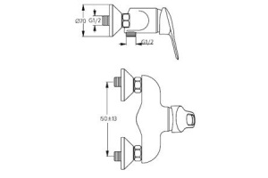 Смеситель для душа Ideal Standard Sanremo (B7528AA) - 2
