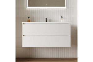 Тумба под раковину Sancos Cento 100 белый, глянцевый (CN100W) - 2