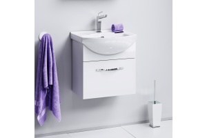 Тумба с раковиной Aqwella Allegro 50 с 1 ящиком - 2