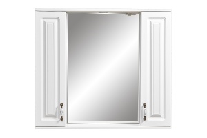 Зеркало-шкаф Stella Polar Кармела 90 с подсветкой белый - 2