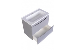 Тумба под раковину Style Line Бергамо мини 60 Люкс Plus, серый (СС-00002317) - 2