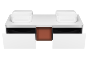 Тумба под раковину Misty Севан 150 белая глянцевая - 2