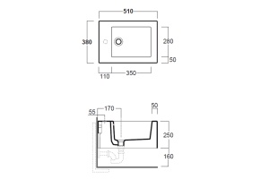 SIMAS Frozen Биде подвесное 38х51см, с 1 отв. под смеситель, цвет белый, без крепежа F85 - 2