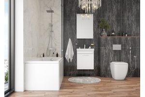 Тумба с раковиной Onika Ирис 50 белый  - 3