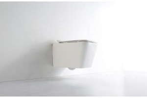 Унитаз подвесной Ceramalux белый, смыв AquaBlade (NS5170) - 3